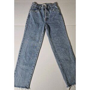 PacSun High Rise Straight Leg Jeans 23 Button Fly 90s Style.(HL427)